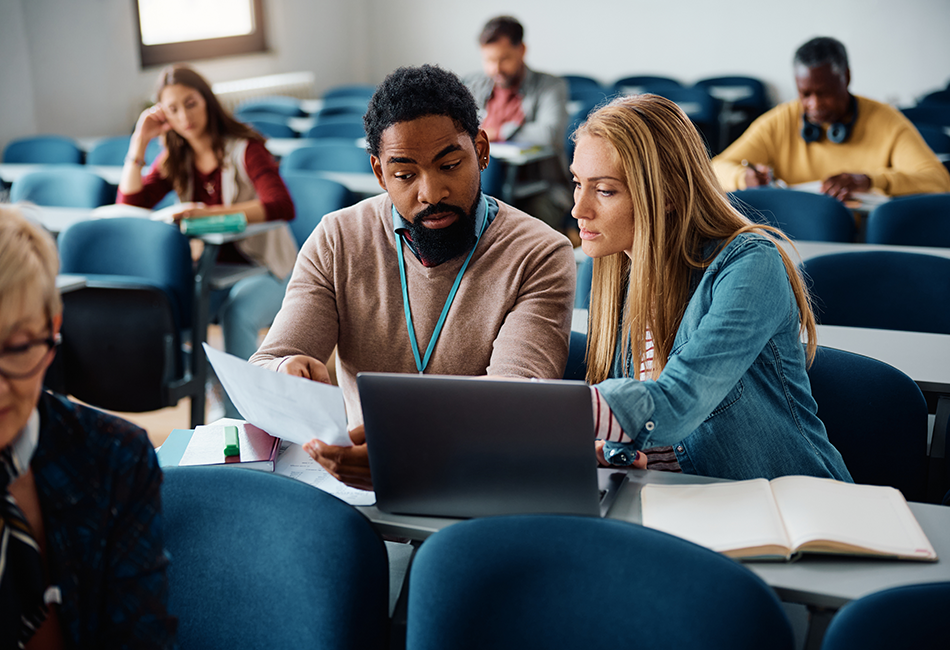 Students learning