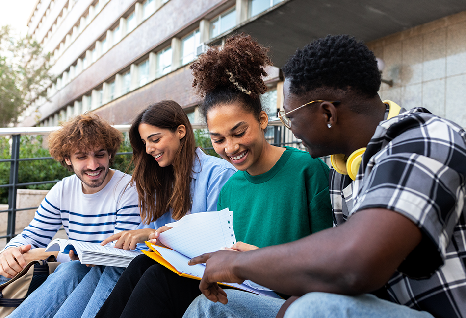 Students sitting